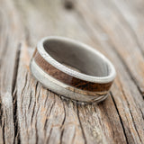 "TANNER" - KOA WOOD & 14K GOLD INLAY WEDDING RING-2