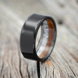 IRONWOOD & ANTLER LINED WEDDING RING - READY TO SHIP-9