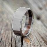 IRONWOOD & ANTLER LINED WEDDING RING - READY TO SHIP-1