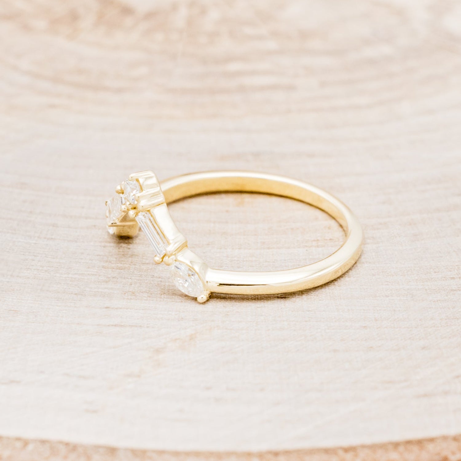 "TREVA" - OVAL MOISSANITE ENGAGEMENT RING WITH DIAMOND ACCENTS & "MELODY" TRACER-14