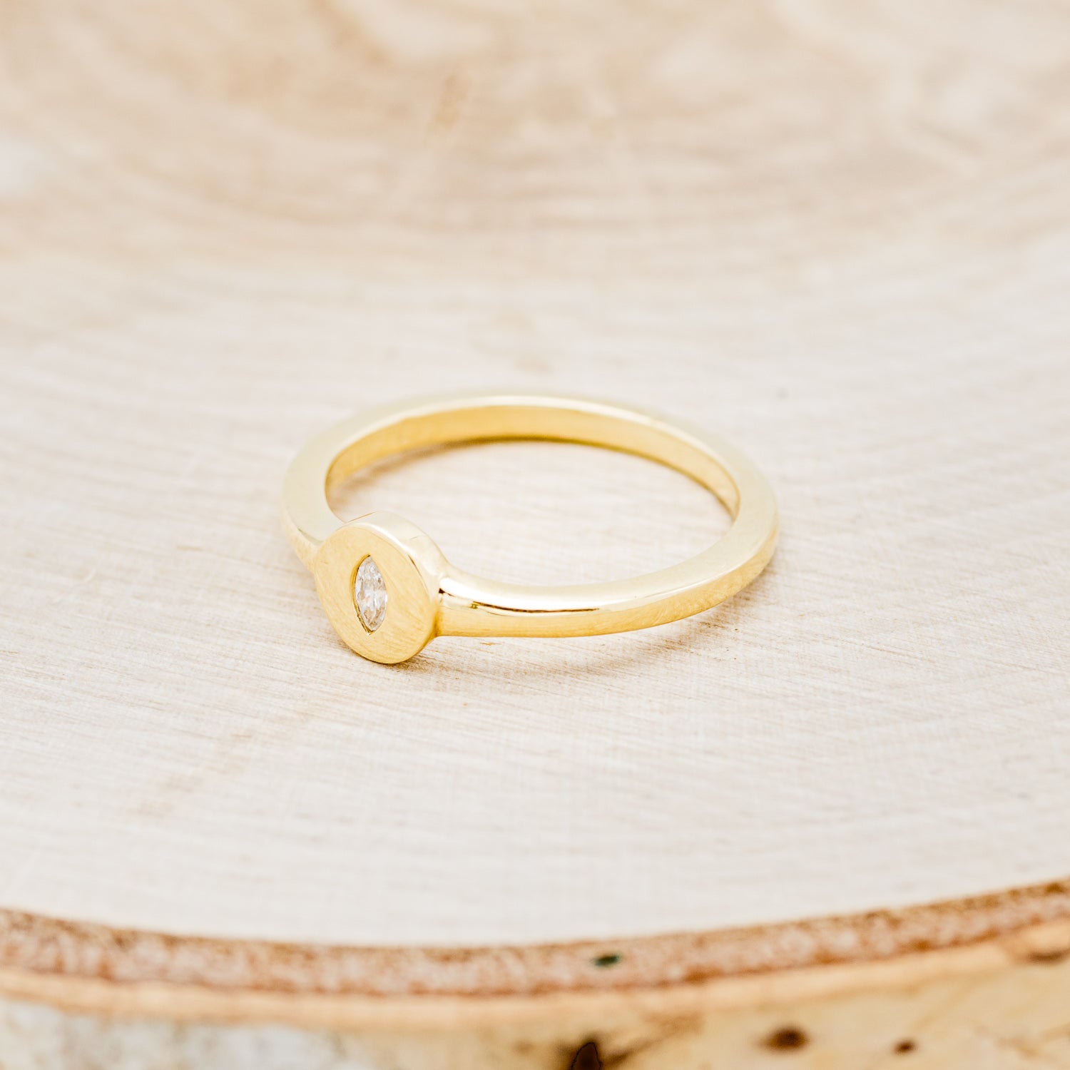 "SANURA" - MARQUISE DIAMOND STACKING BAND-3