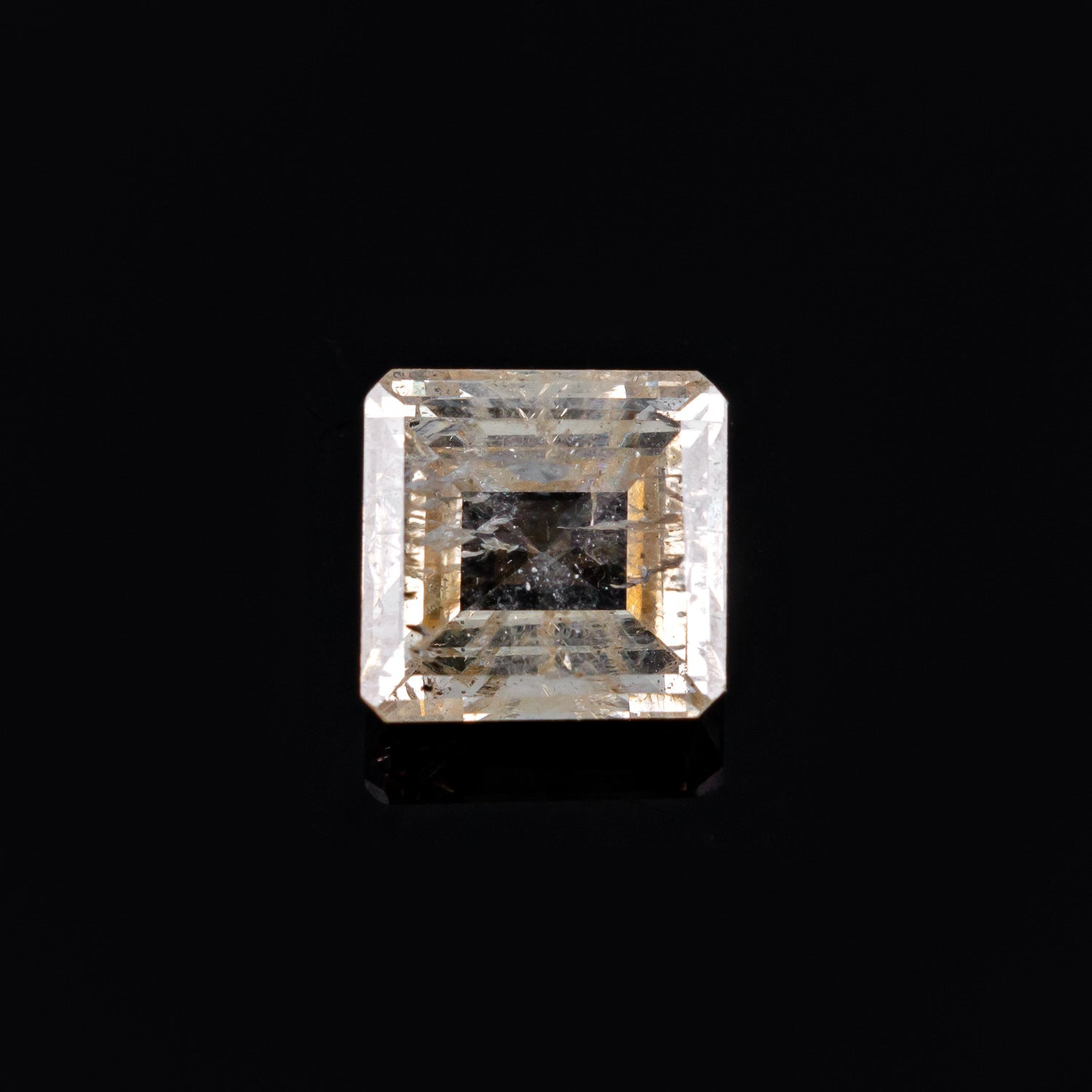 "LANSON" - ASSCHER CUT CHAMPAGNE SALT & PEPPER DIAMOND-4