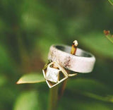 "HAVEN" - ANTLER WEDDING BAND - READY TO SHIP-14