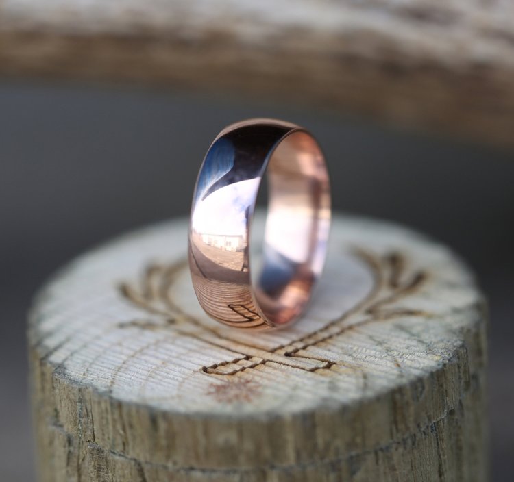 14K GOLD WEDDING BAND-4