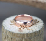 14K GOLD WEDDING BAND - Staghead Designs - Antler Rings By Staghead Designs