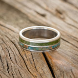 "DYAD" - MOSS & PATINA COPPER WEDDING BAND-3