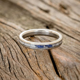 "ETERNA" - ANTLER & LAPIS LAZULI STACKING BAND-3