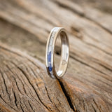 "ETERNA" - ANTLER & LAPIS LAZULI STACKING BAND-1