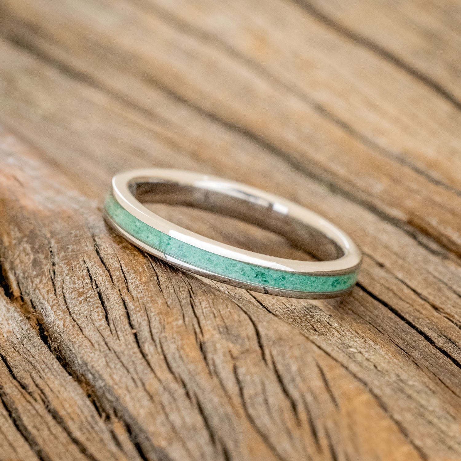 "VERTIGO" - MATCHING SET OF MALACHITE WEDDING BANDS-6
