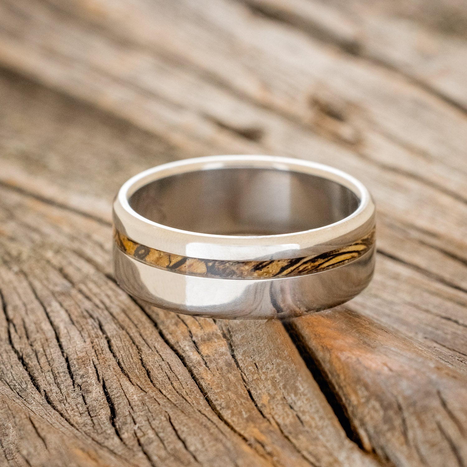 "VERTIGO" - MATCHING SPALTED MAPLE WEDDING BANDS-4