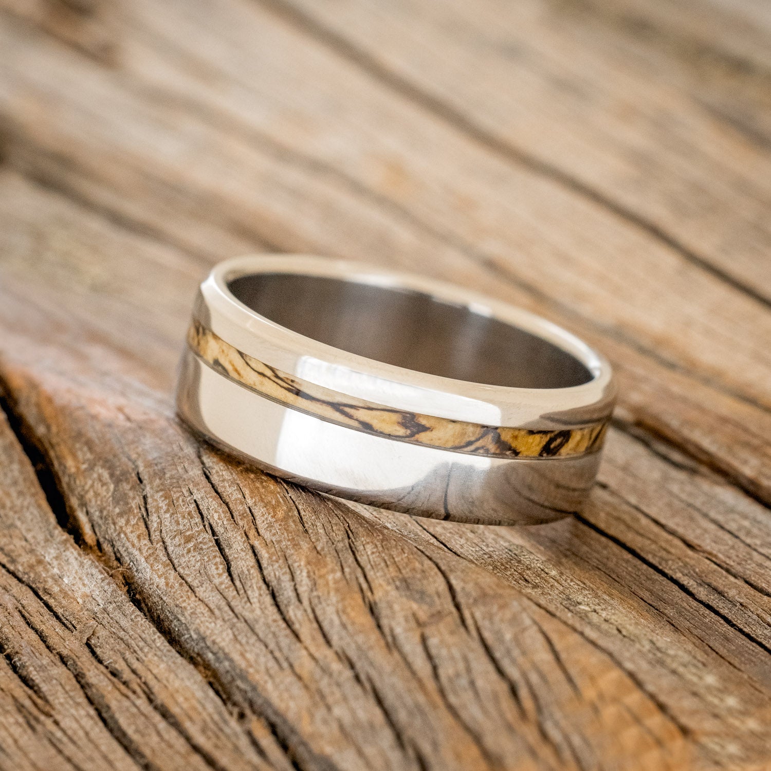 "VERTIGO" - MATCHING SPALTED MAPLE WEDDING BANDS-3