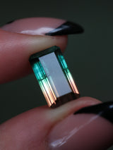 "THALIA" - EMERALD CUT BI-COLOR TOURMALINE-7