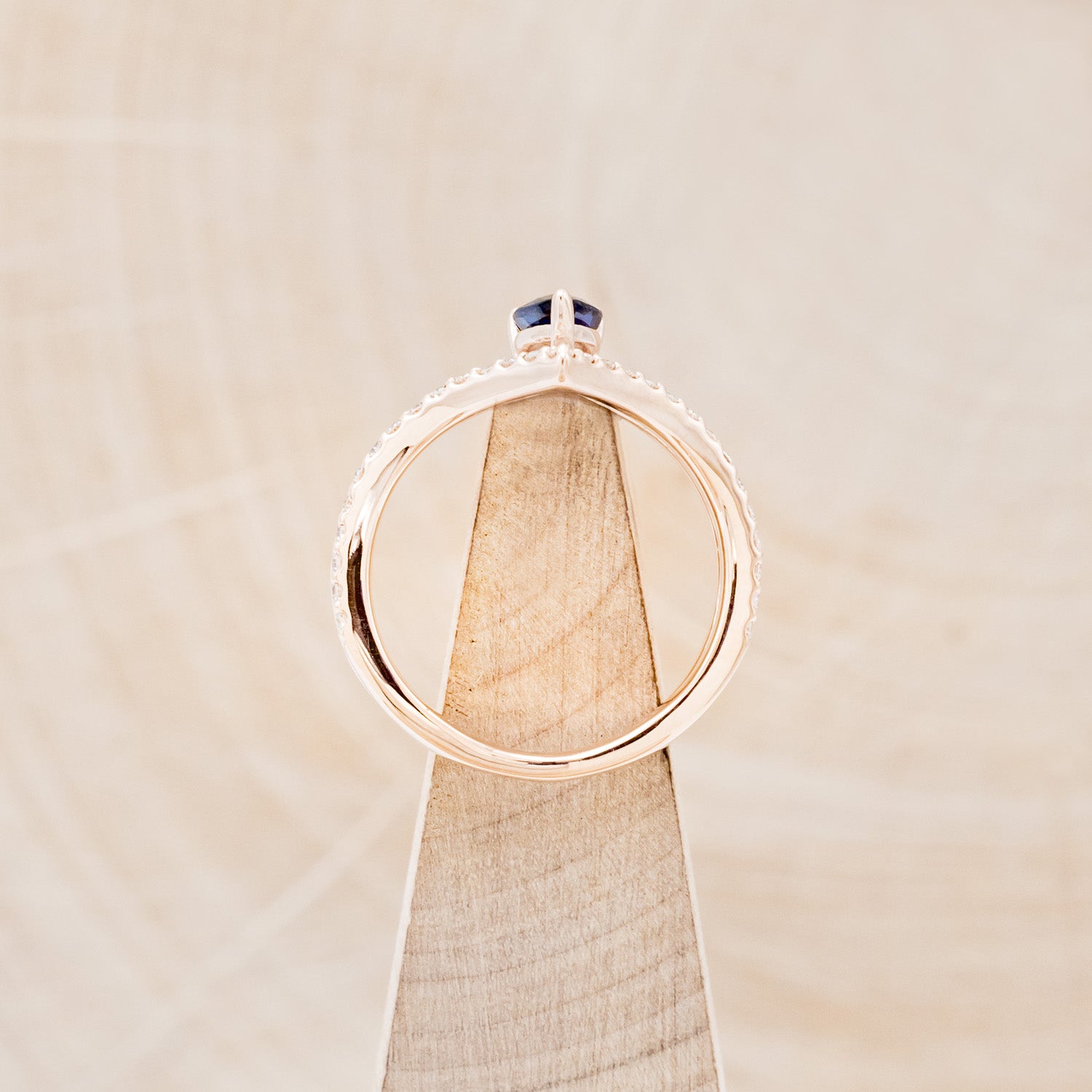 "CICELY" - PEAR-SHAPED BLUE SAPPHIRE ENGAGEMENT RING WITH DIAMOND ACCENTS-6