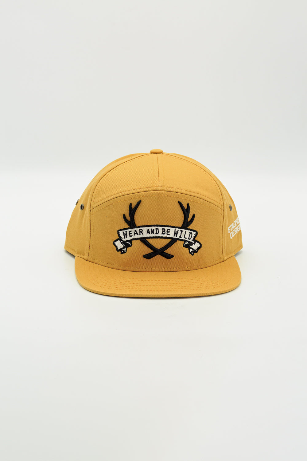 WEAR AND BE WILD 7 PANEL LEATHER STRAPBACK - STAGHEAD DESIGNS-2