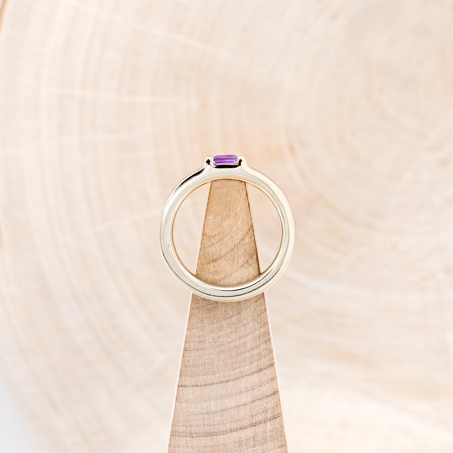 AMETHYST & ANTLER STACKING BAND-6