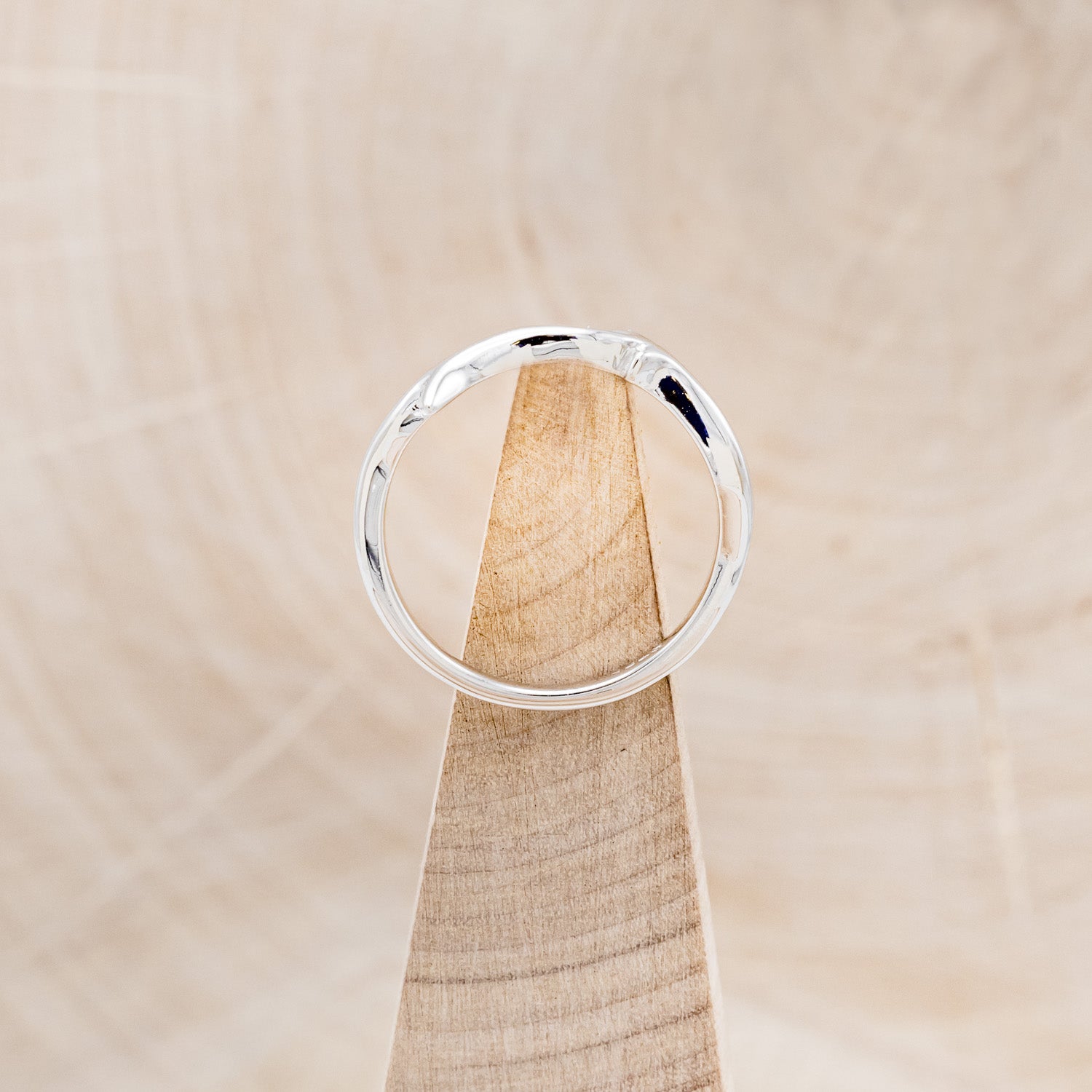 "ARTEMIS" - ELONGATED HEXAGON SMOKY QUARTZ ENGAGEMENT RING WITH DIAMOND ACCENTS & ANTLER STYLE STACKER-18