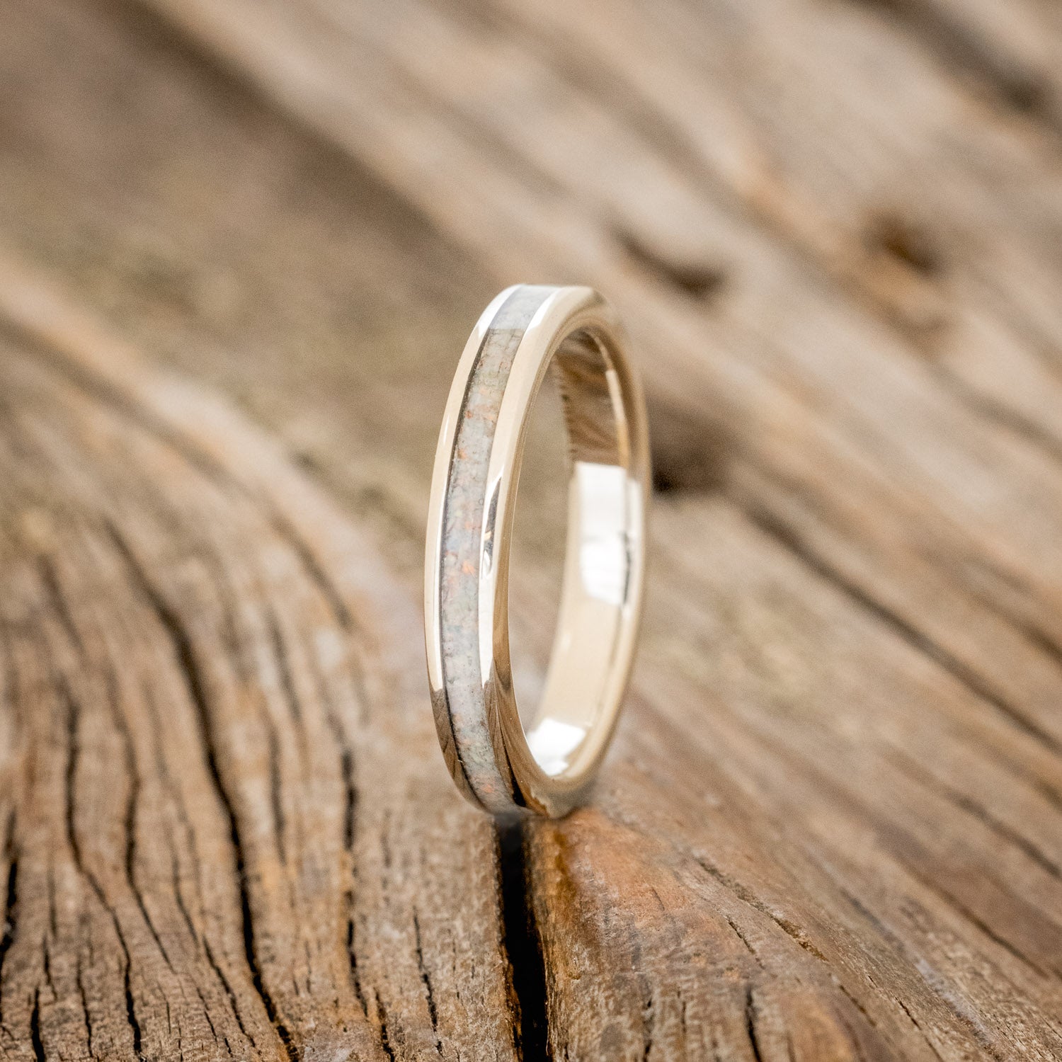 "ETERNA" - FIRE & ICE OPAL STACKING BAND-16