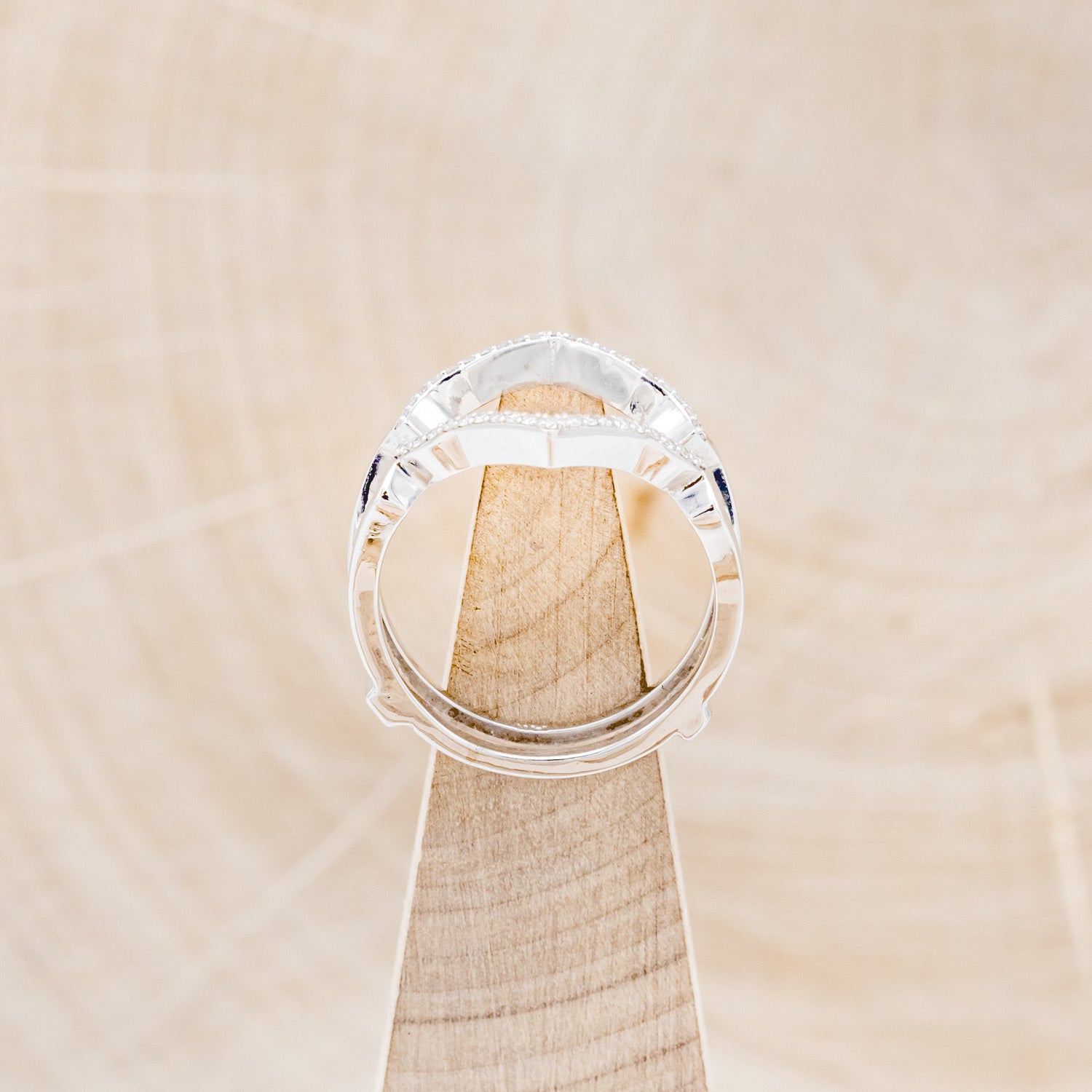"LUCY IN THE SKY" - RING GUARD WITH DIAMOND ACCENTS-6