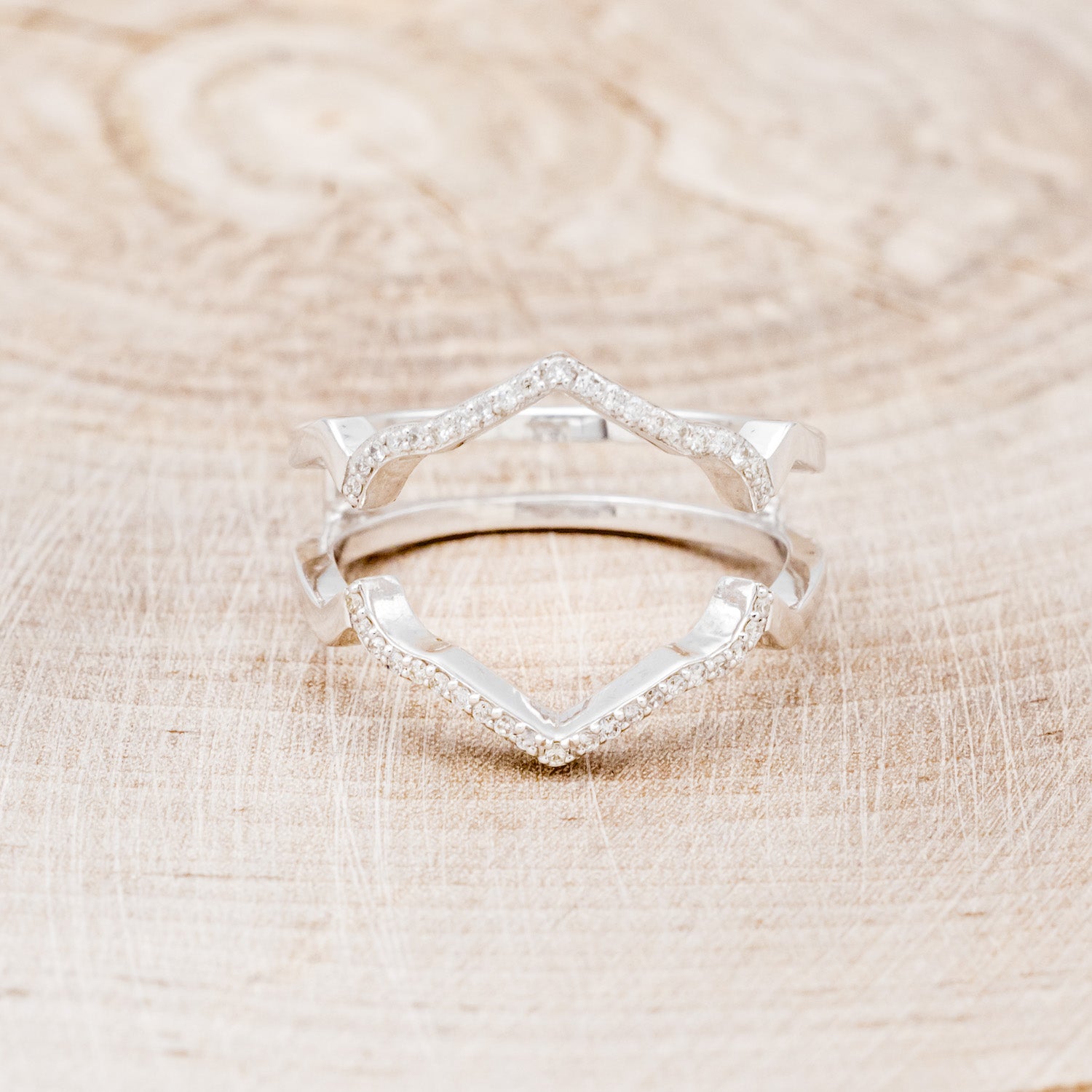 "LUCY IN THE SKY" - RING GUARD WITH DIAMOND ACCENTS-4