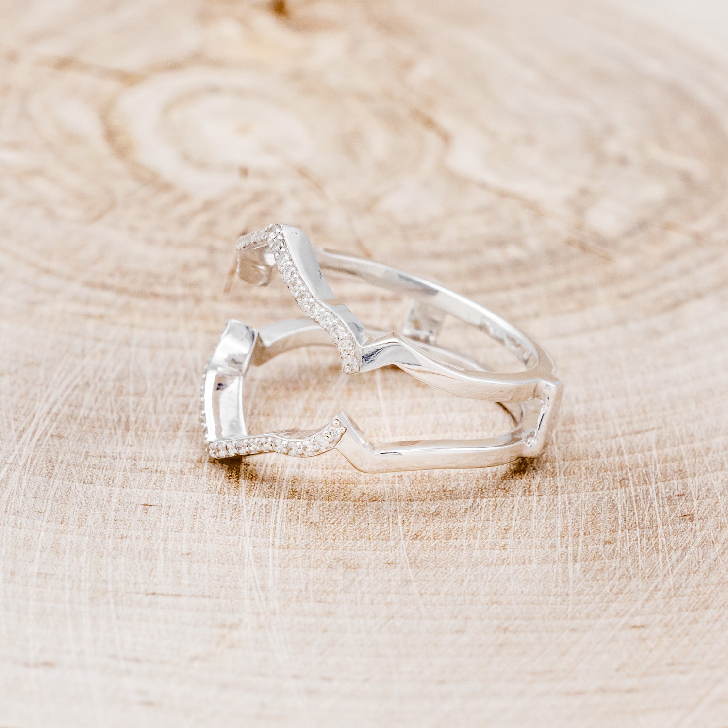 "LUCY IN THE SKY" - RING GUARD WITH DIAMOND ACCENTS-3