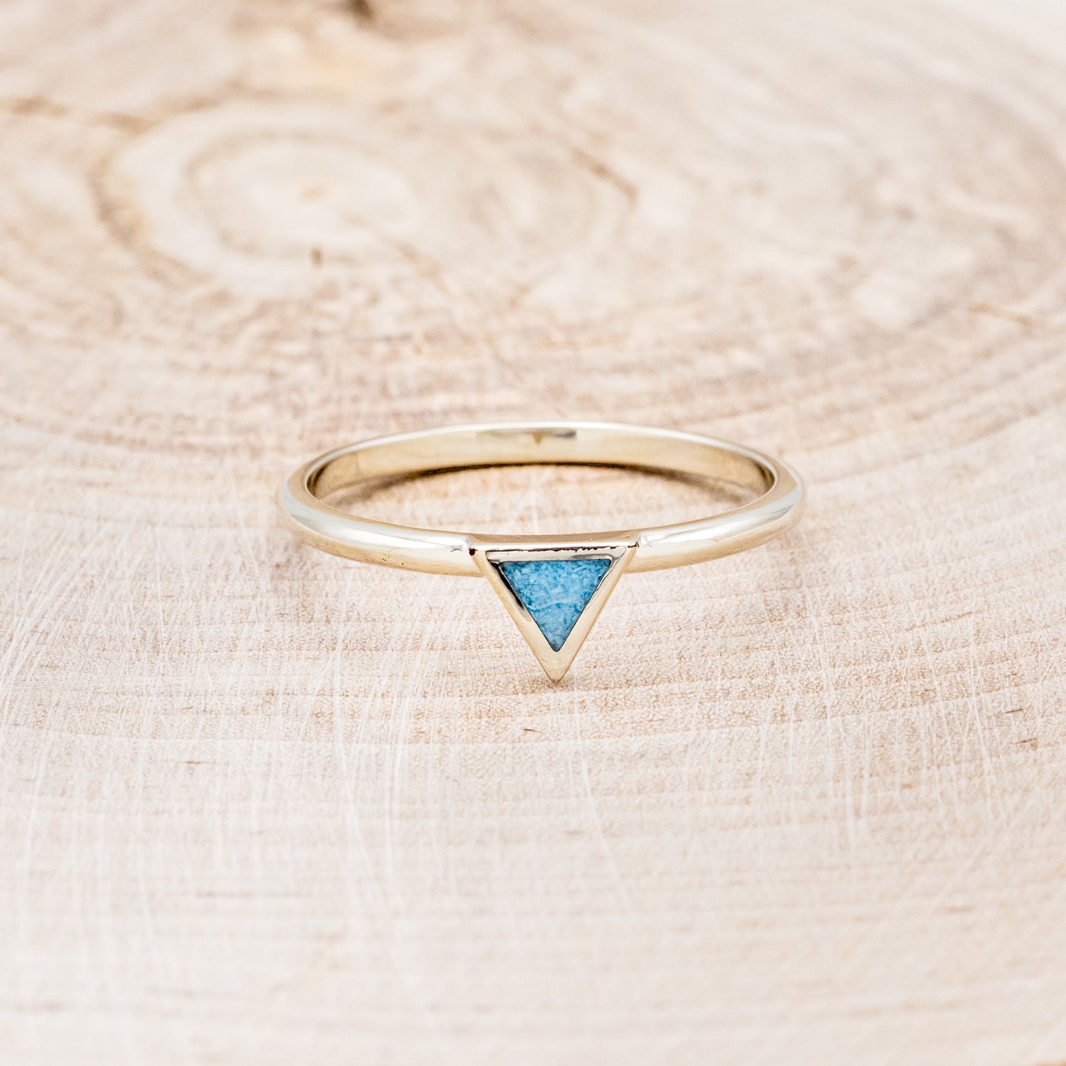 "MERA" - TURQUOISE TRIANGLE STACKING BAND-10