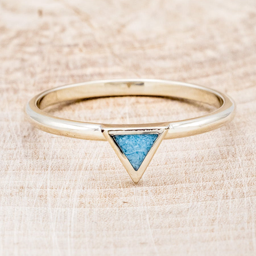"MERA" - TURQUOISE TRIANGLE STACKING BAND-10