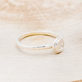 CELESTIAL RING FEATURING A CRESCENT MOON & A STAR