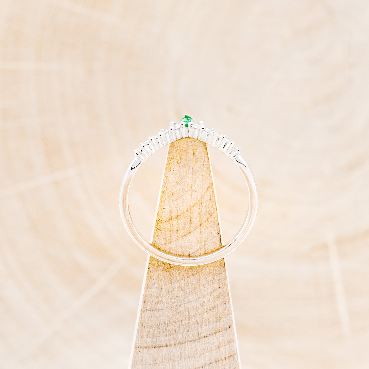 "SAGE" - TRACER WITH EMERALD & DIAMOND ACCENTS-6