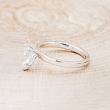 PEAR-SHAPED MOISSANITE SOLITAIRE ENGAGEMENT RING-3