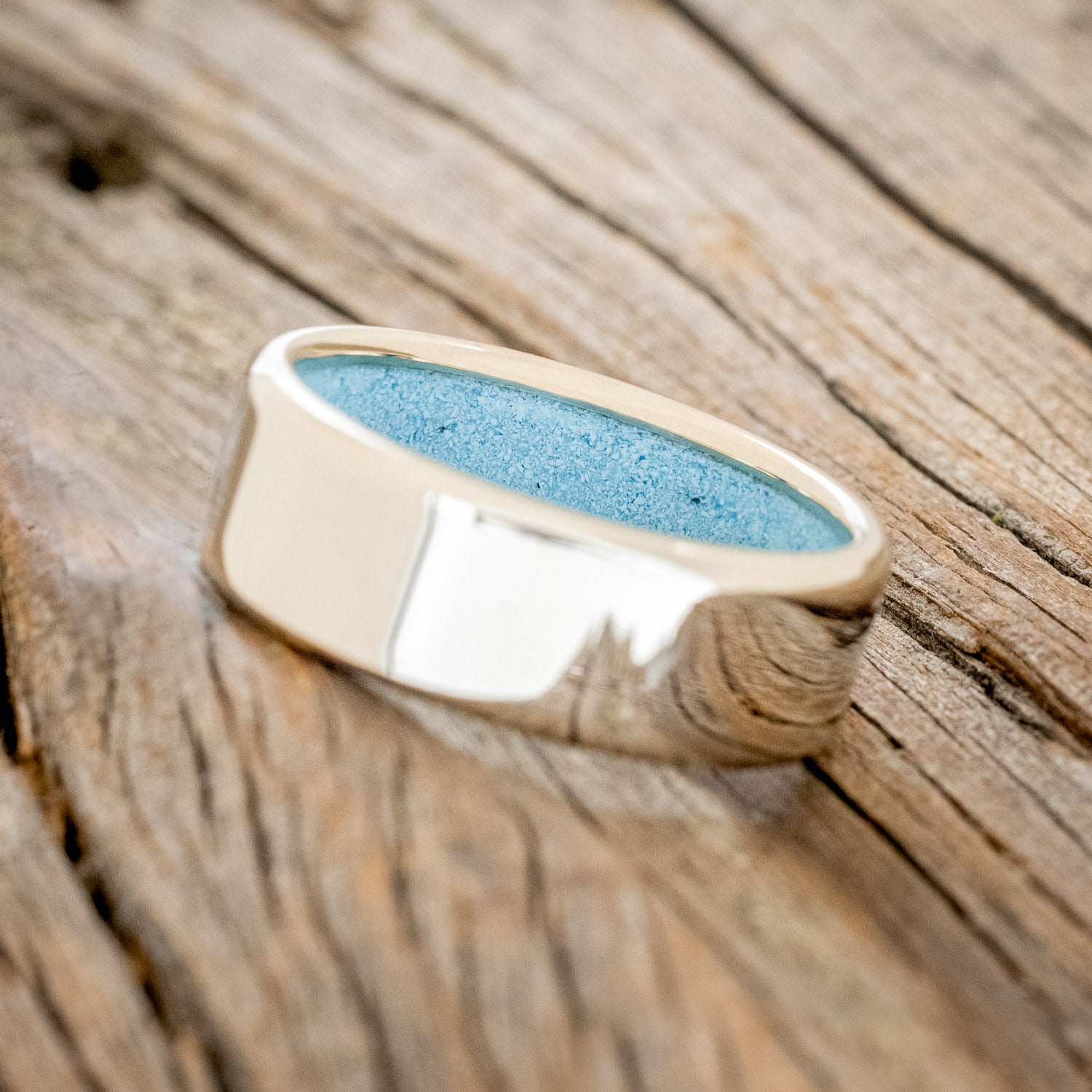 TURQUOISE LINED WEDDING BAND-30