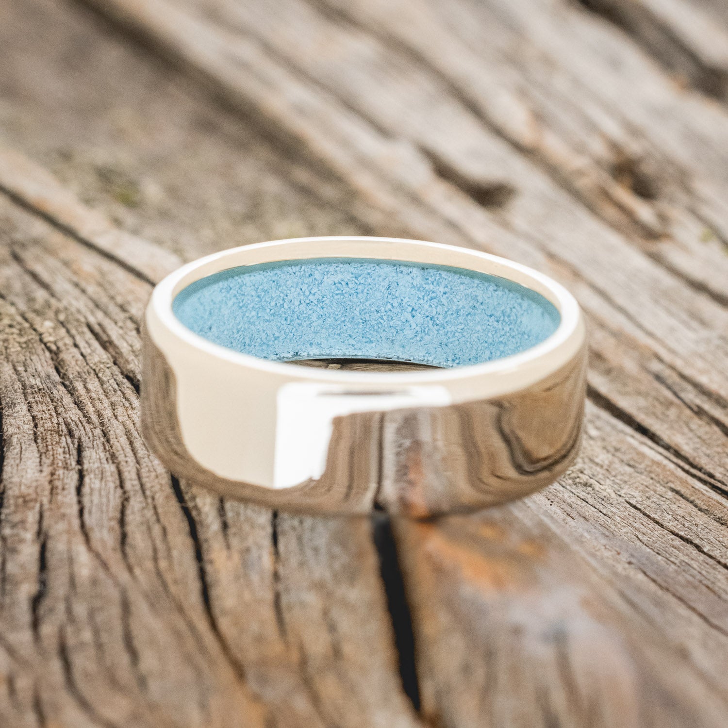 TURQUOISE LINED WEDDING BAND-34
