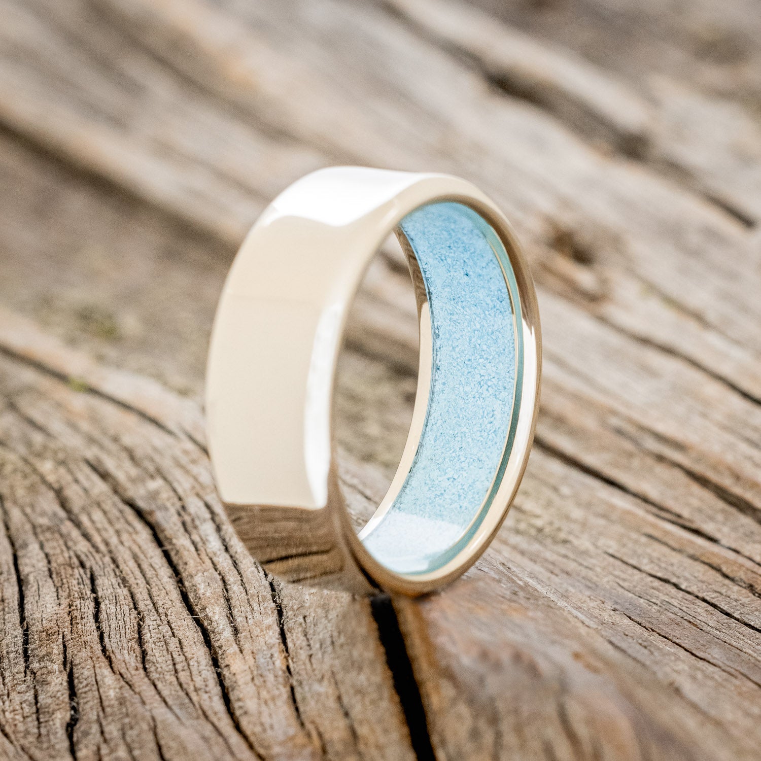 TURQUOISE LINED WEDDING BAND-32