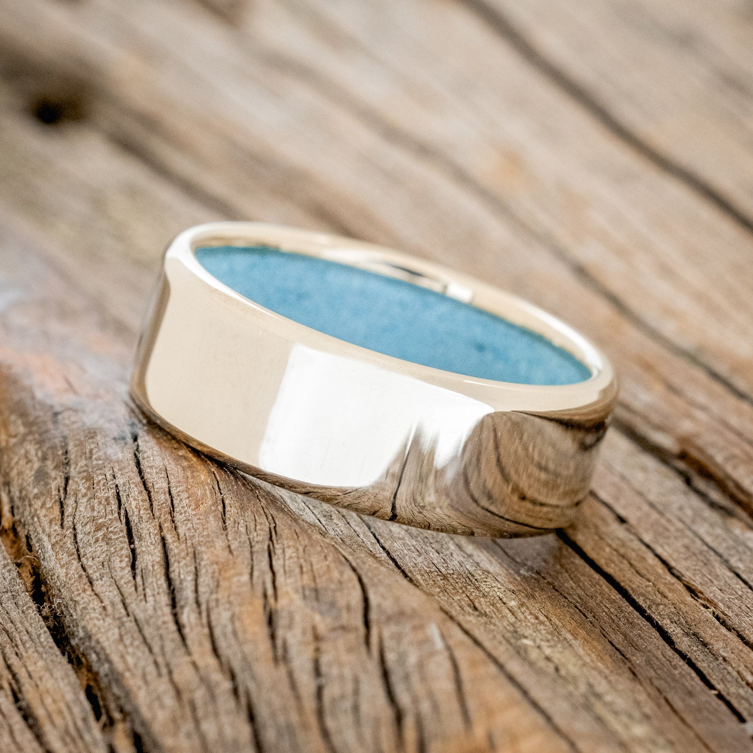 TURQUOISE LINED WEDDING BAND-33