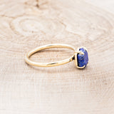 "AURUM" - LAPIS LAZULI SOLITAIRE ENGAGEMENT RING-2