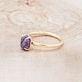 "AURUM" - CHAROITE SOLITAIRE ENGAGEMENT RING-3