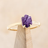 "AURUM" - CHAROITE SOLITAIRE ENGAGEMENT RING-1