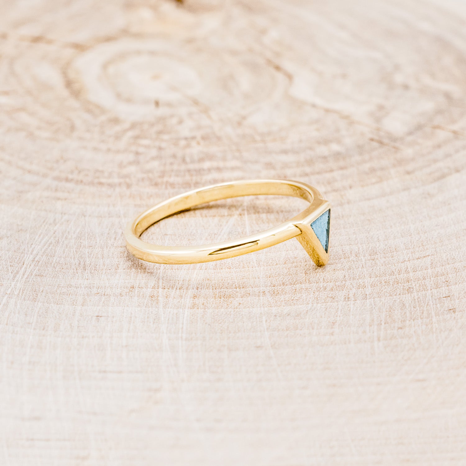 "MERA" - TURQUOISE TRIANGLE STACKING BAND-2
