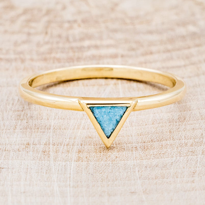 "MERA" - TURQUOISE TRIANGLE STACKING BAND-4