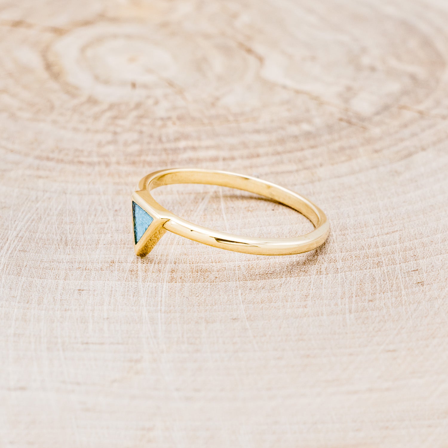 "MERA" - TURQUOISE TRIANGLE STACKING BAND-3
