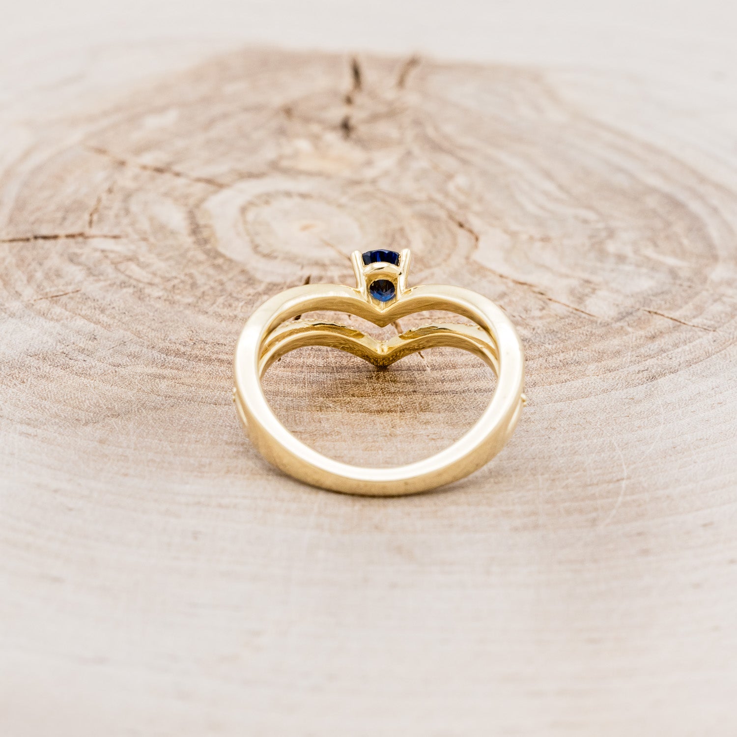 "CICELY" - PEAR-SHAPED BLUE SAPPHIRE ENGAGEMENT RING WITH DIAMOND ACCENTS-11