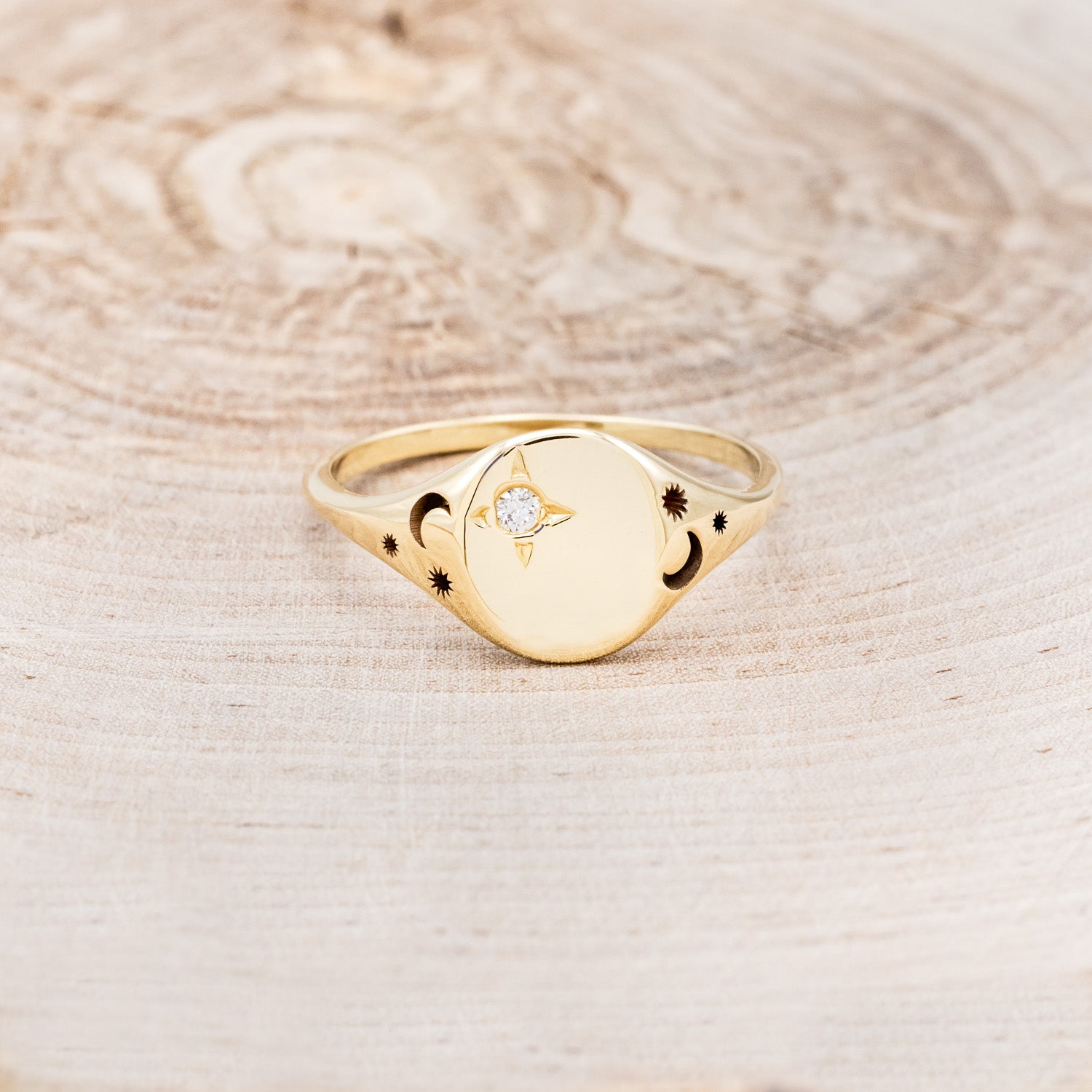 CUSTOM ENGRAVED CLASS RING / CUSTOM SIGNET RING-4
