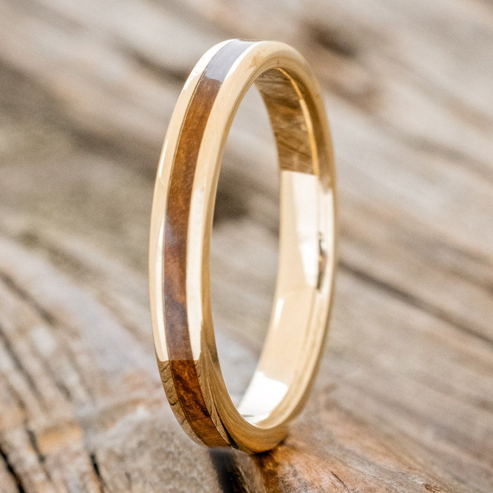 "ETERNA" - IRONWOOD STACKING WEDDING BAND-8