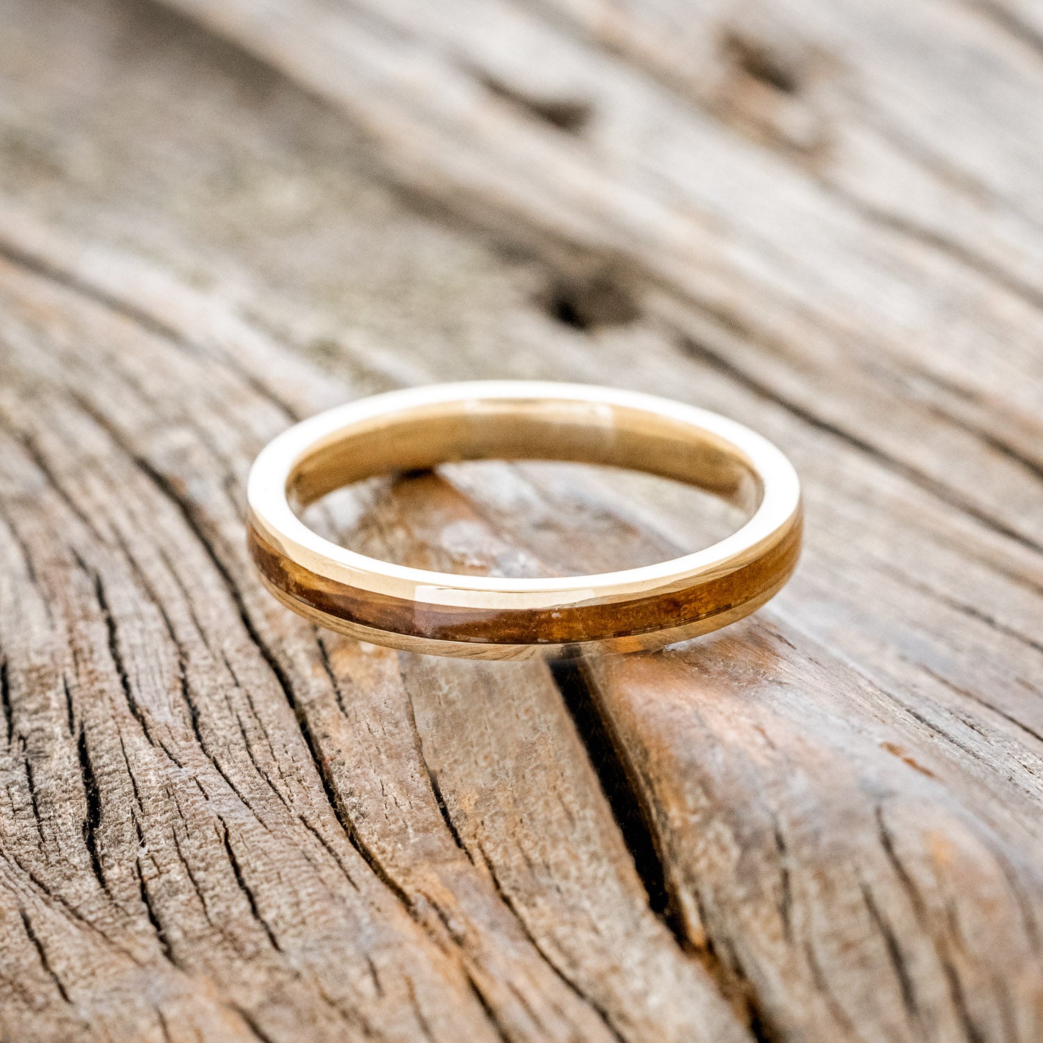 "ETERNA" - WHISKEY BARREL OAK STACKING BAND-14