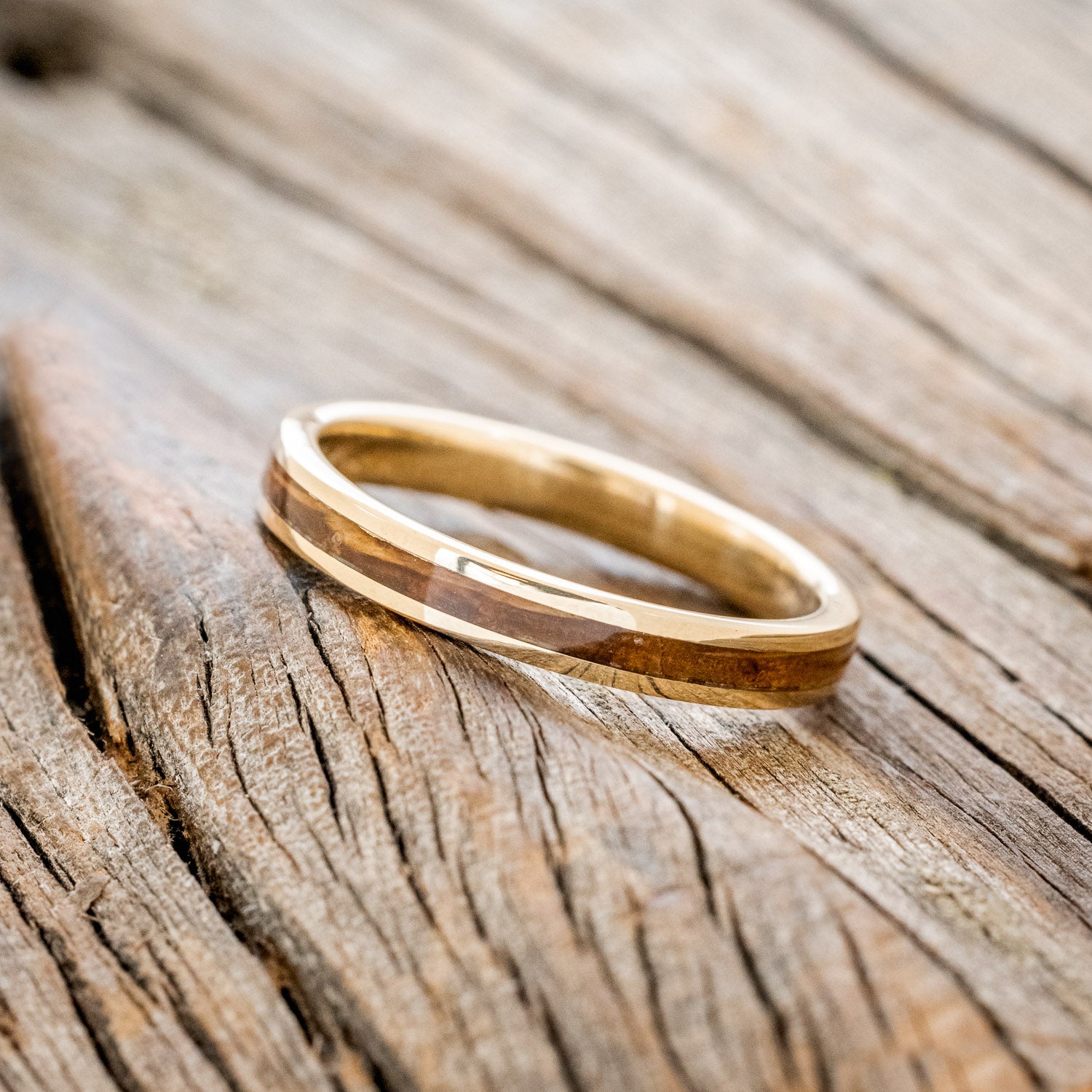 "ETERNA" - WHISKEY BARREL OAK STACKING BAND-13