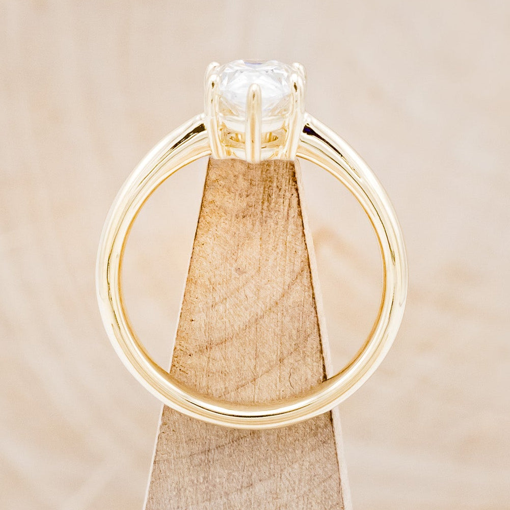 5 PRONG PEAR-SHAPED MOISSANITE SOLITAIRE ENGAGEMENT RING-6