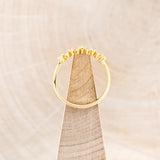 "LEA" - TRACER WITH DIAMOND ACCENTS - 14K YELLOW GOLD - SIZE 7