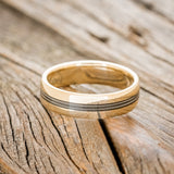 "NIRVANA" - CENTERED GUITAR STRING WEDDING BAND-3