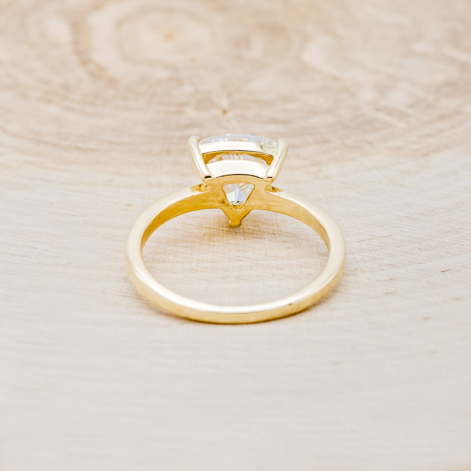 "PIPER" - TRILLION CUT MOISSANITE ENGAGEMENT RING WITH DIAMOND ACCENTS-16