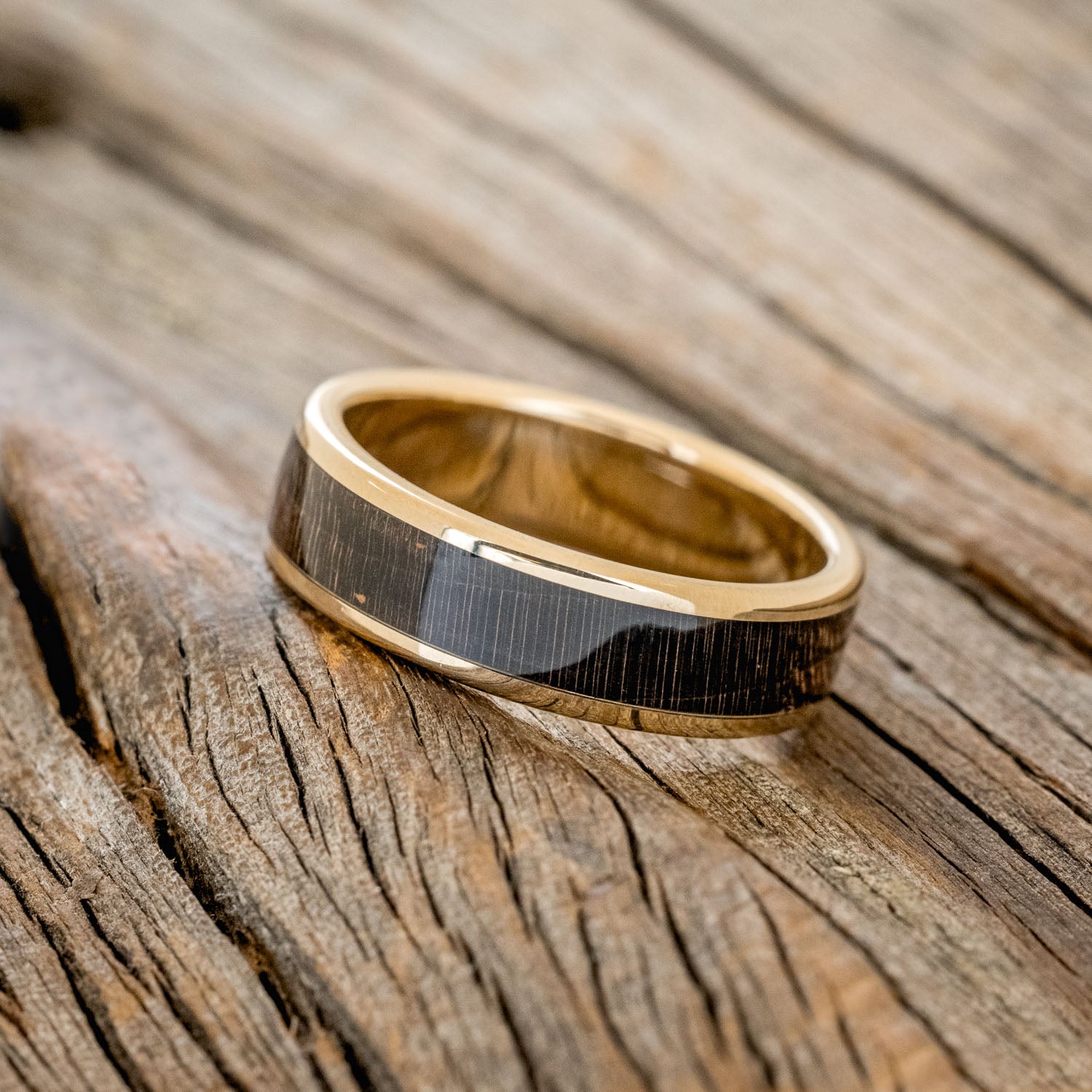 "RAINIER" - DARK MAPLE WEDDING RING-8