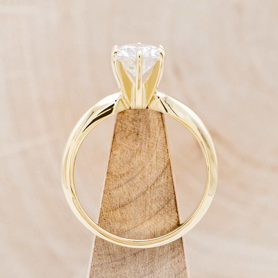 6 PRONG ROUND CUT MOISSANITE SOLITAIRE ENGAGEMENT RING-6